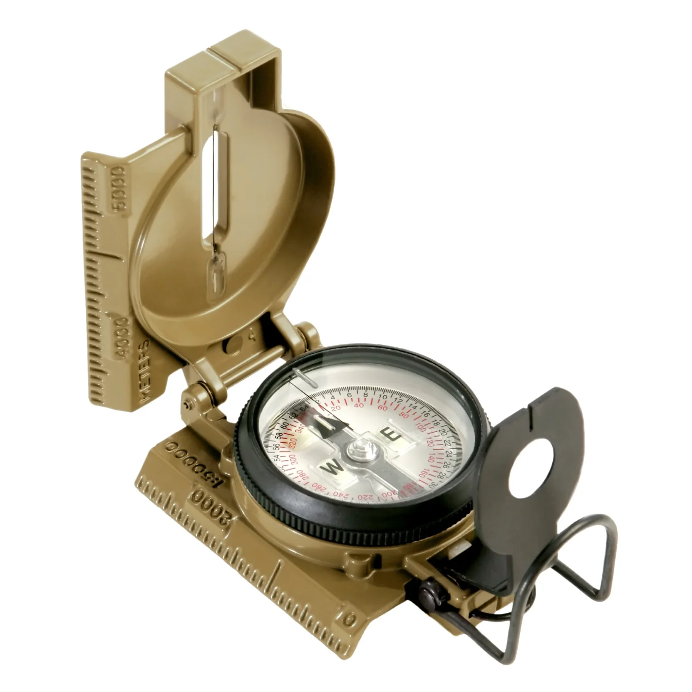 Phosphorescent Lensatic Compass 27 - Coyote Brown